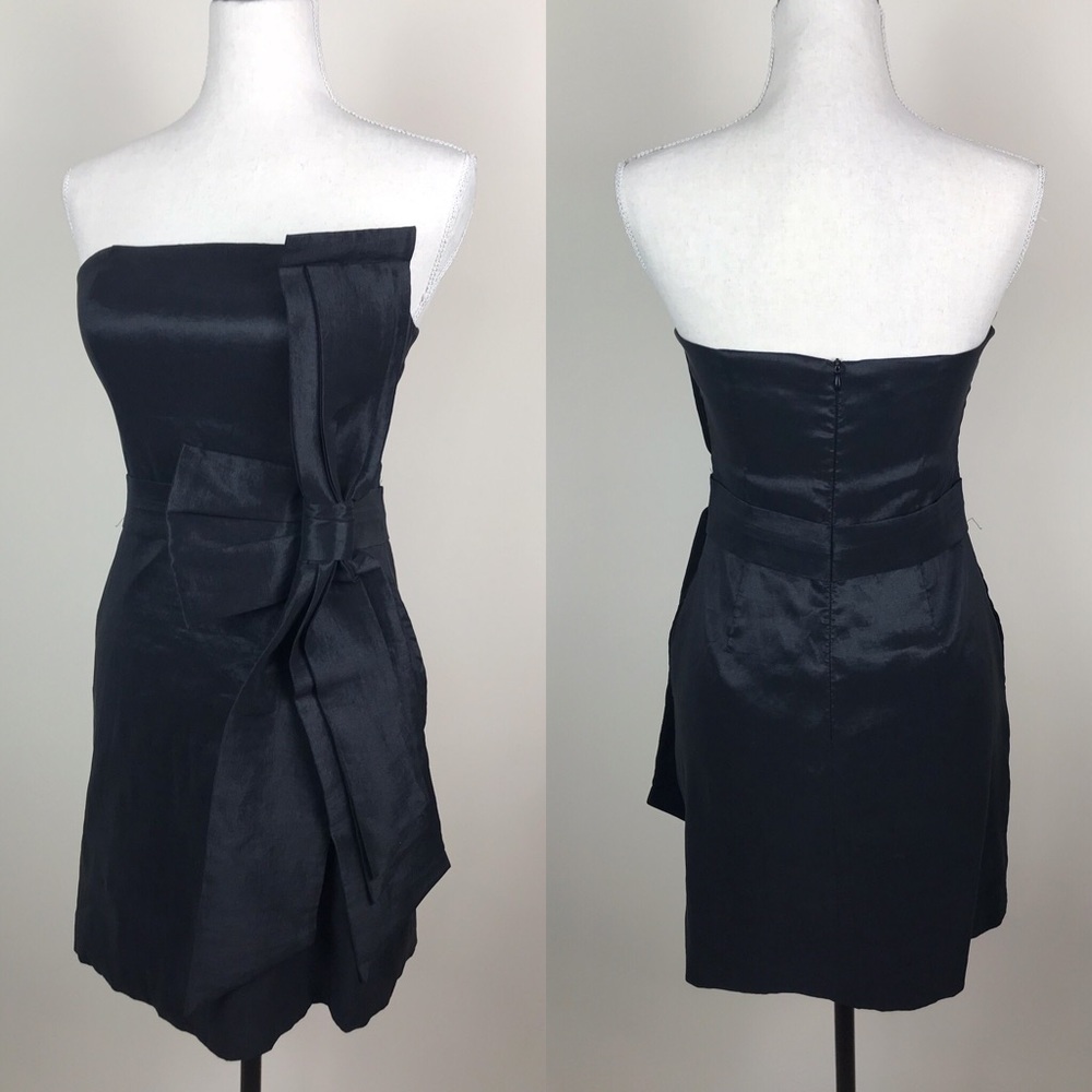 Romeo & Juliet Couture Black Bow Christmas holiday Dress